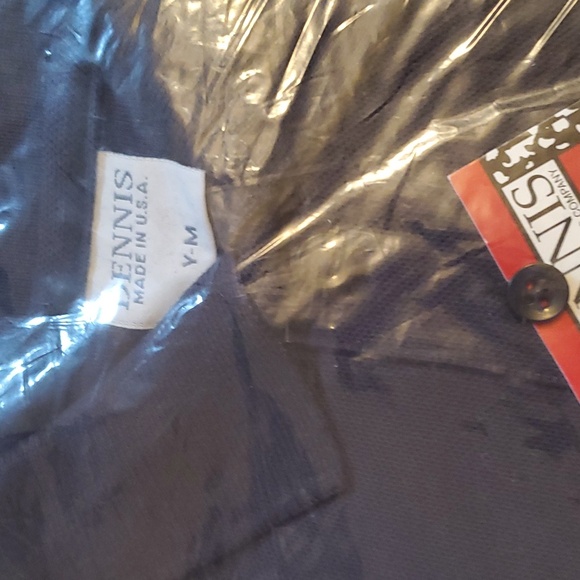 🆕️ DENNIS UNIFORM YOUTH NAVY POLO SHORT SLEEVE SHIRT - Picture 3 of 5